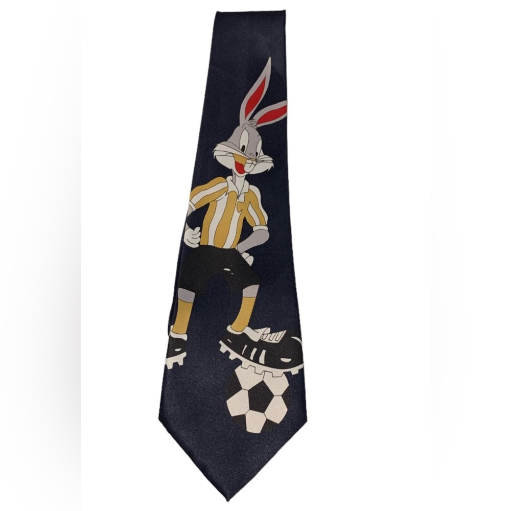 Picasso Hand Made Soccer Edition Mens Tie Bugs Bunny Sports